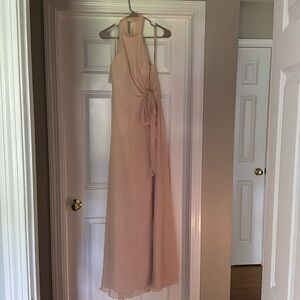 Blush Pink Jenny Yoo Halter Dress Sz 6